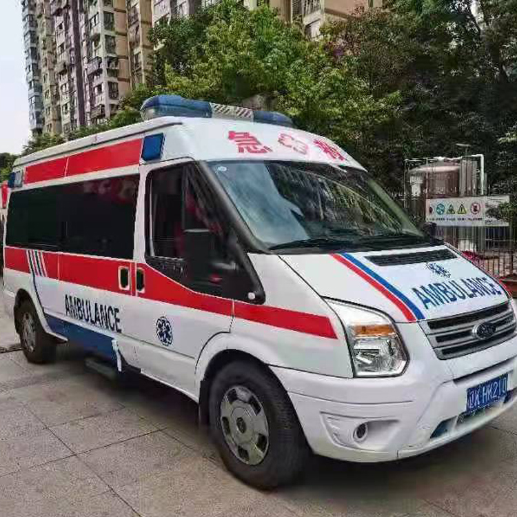 舟曲长途救护车护送病人返乡